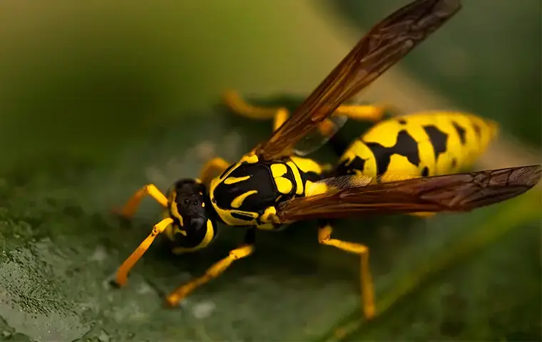 wasp on a leaf